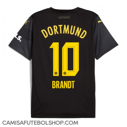 Camisa de time de futebol Borussia Dortmund Julian Brandt #10 Replicas 2º Equipamento 2024-25 Manga Curta